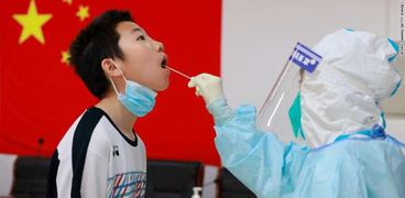 اختبار فيروس كورونا في الصين