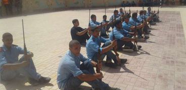 طلاب التعليم الفني بالإسكندرية يسعدون للإحتفال بأكتوبر بروفات طابور العرض العسكري
