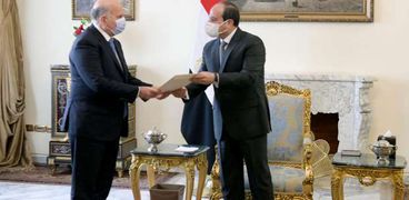 الرئيس السيسي يستقبل وزير الخارجية العراقى