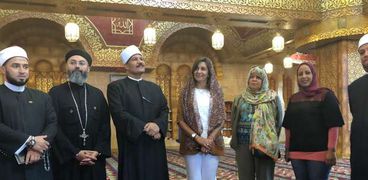 وزيرة الهجرة خلال زيارتها لمسجد الصحابة بشرم الشيخ