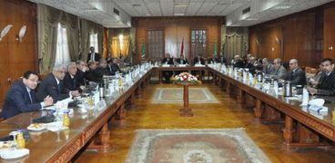 جلسة المجلس الأعلى للجامعات بقمر جامعة المنوفية