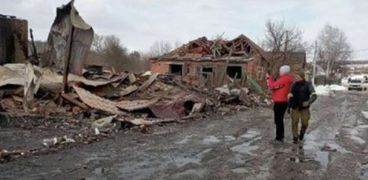 آثار قصف روسي على «سومي»- صورة تعبيرية
