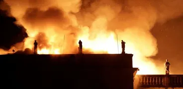 المتحف البرازيلي المحترق