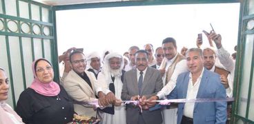 محافظ مطروح خلال افتتاح الوحدة الصحية بمدينة النجيلة