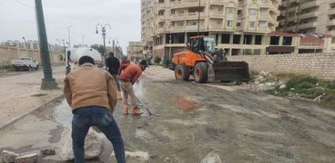 ترميم شوارع الإسكندرية