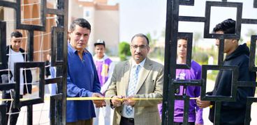 افتتاح دوري كرة القدم الخماسية بجامعة طيبة التكنولوجية