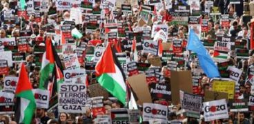 مظاهرات داعمة لفلسطين