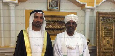 أحمد بن محمد الجروان رئيس البرلمان العربي والرئيس السوداني عمر البشير