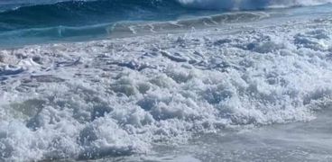 ارتفاع الأمواج علي شواطئ مطروح - صورة أرشيفية