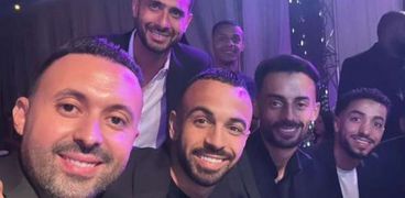لاعبو النادي الأهلي من حفل زفاف لينا الطهطاوي
