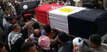 أهالى الحسينية يشيعون جثمان الشهيد " محمد أبو زيد "