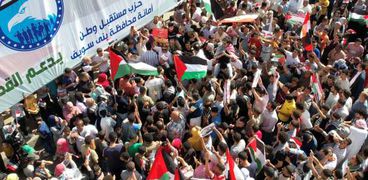 مسيرات حاشدة في بني سويف تضامنًا مع فلسطين وتأييدا لموقف الرئيس السيسي