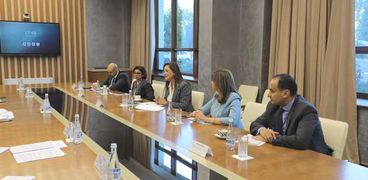 جانب من لقاء وزيرة التخطيط ونائب رئيس الوزراء الأوزباكستاني