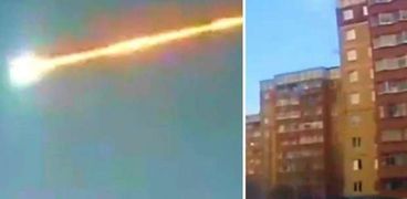 انفجار نيزك فوق سماء مدينة روسية