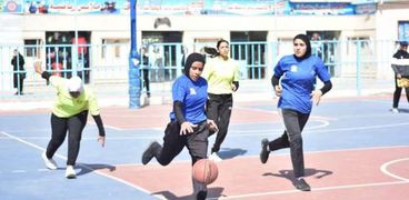 فريق كفر الشيخ ضمن دوري منتخبات كرة السلة للصم «بنات»