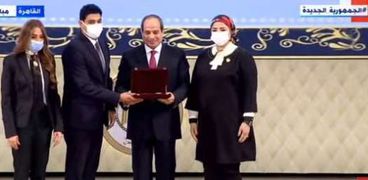 الرئيس خلال احتفالية يوم القضاء المصري- أرشيفية