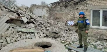 آثار قصف أوكراني-صورة أرشيفية