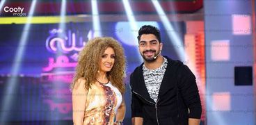 بالصور| كواليس حلقة محمد شاهين ومينا عطا وأحمد شيبة في "ليلة سمر"
