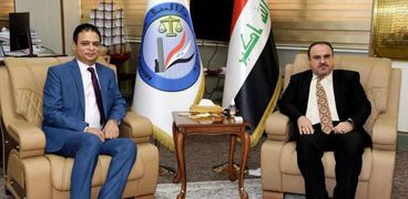 وزير العدل العراقي يستقبل السفير المصري في العراق
