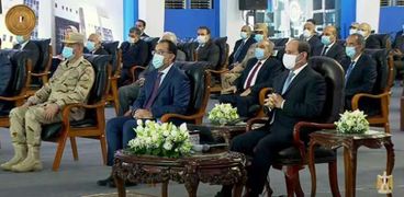 الرئيس عبدالفتاح السيسي خلال افتتاحه منظومة التأمين الصحي الشامل في الإسماعيلية