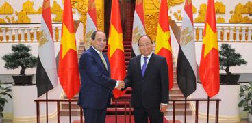 السيسي يلتقي رئيس وزراء فيتنام