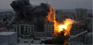 آثار قصف إسرائيلي على غزة- صورة أرشيفية