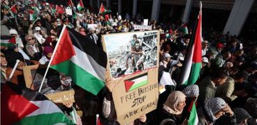 تظاهرات مغربية لدعم فلسطين