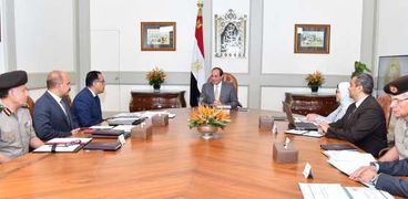 الرئيس السيسي خلال اجتماعه مع رئيس الوزراء
