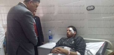 رئيس مدينة كفرالدوار يزور مصابى حادث أوتوبيس الإسكندرية