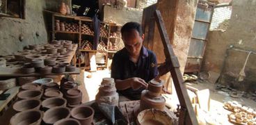صناعة الفخار في قرية جريس