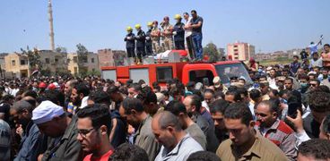 المئات شيعوا جنازة الشهيد عبدالحميد صبحى بالدقهلية