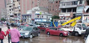 الامطار بشوارع القاهرة