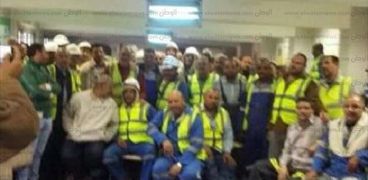 إضراب عمال مصنع أسمنت أسيوط