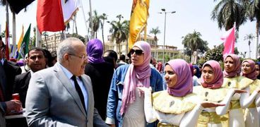 الخشت يفتتح مهرجان الأسر الطلابية بجامعة القاهرة تحت شعار "لنترك أثراً"