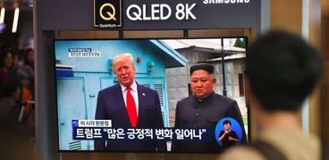 دونالد ترامب أول رئيس أمريكي يدخل كوريا الشمالية