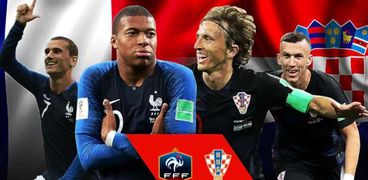 منتخبي كرواتيا وفرنسا يتنافسان في نهائي مونديال 2018