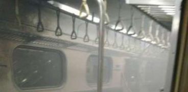 آثار الانفجار في قطار في تايوان