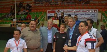 بالصور| وزير الرياضة يشهد نهائي بطولة العرب للمصارعة بشرم الشيخ