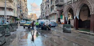 سقوط أمطار مع طقس الإسكندرية اليوم