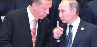 الرئيس الروسي فلاديمير بوتين مع نظيره التركي أردوغان