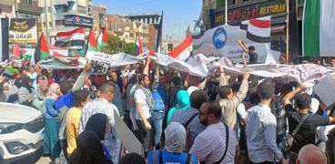 مظاهرات اليوم لدعم فلسطين في بني سويف.. «بالروح بالدم نفديك يا أقصى»