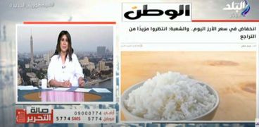 مداخلة هاتفية لـ رجب شحاتة، رئيس شعبة الأرز على شاشة قناة صدى البلد