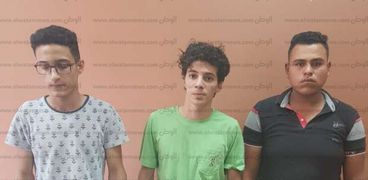 المتهمون بقتل محمود البنا بعد القبض عليهم