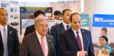 الرئيس عبد الفتاح السيسي وأمين الأمم المتحدة أنطونيو جوتيريش