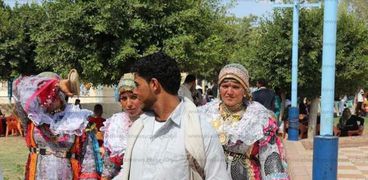 عروس بدوية فى حديقة صنعاء بكفر الشيخ