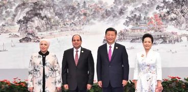 الرئيس عبدالفتاح السيسي ونظيره الصيني