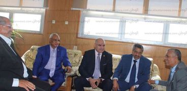 لقاء الدكتور يوسف الغرباوي مع رئيس الجامعة