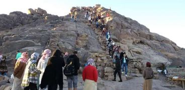جبل موسى أحد المعالم الأثرية بسانت كاترين