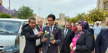 معرض الزهور في جامعة بنها