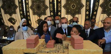 محافظ كفر الشيخ يضع حجر أساس اعادة تشييد أقدم دار مناسبات " دار الخياط "